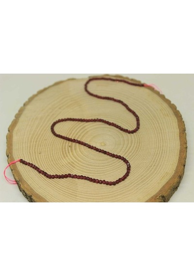Lal (Granat) (Garnet) Taşı Küp Şekilli Dizi 2.5Mm