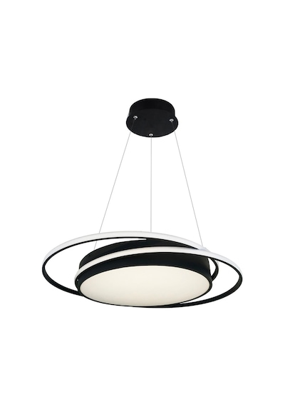 Davul / Sarkıt Avize / 55 CM / Çemberli / 3 Renk Işık / Antrasit Gövde Antrasit