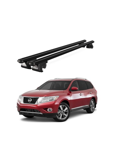 Venüs Nissan Pathfinder 2013-2020 Uyumlu Siyah Ara Atkı Port Bagaj Tavan Barı