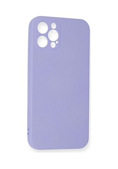 Newface - 794 - Apple iPhone Uyumlu 12 Pro Max Kılıf Nano İçi Kadife Silikon - Ece-umay - - Lila