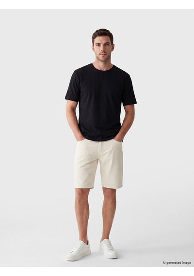 Lcwaıkıkı Classic Siyah Regular Fit %100 Pamuk Erkek Tişört