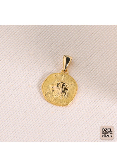 Goldkupe 14 Ayar Altın Aslan Burç Kolye Ucu 1,98 Gr-6396 Altın