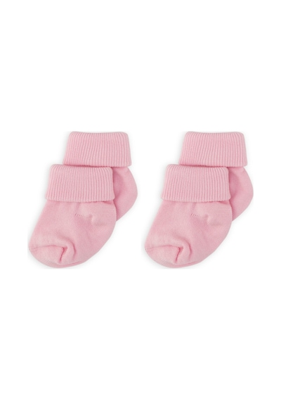 Novibaby 2'li Bambu Bebek Çorap I Baby Pink I 0 6 Ay I Pembe Yenidoğan Bebek Çorabı Çok Renkli
