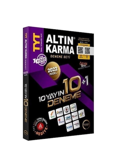 2022 Yks Tyt 10+1 Deneme Seti Yayınları N11.8846