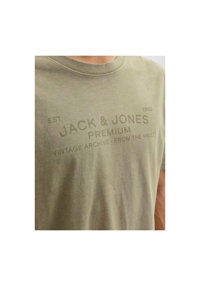 Jack & Jones Jack Jones Jprbluaıden Ss Tee Erkek Haki Tshirt 12293014-03 Haki