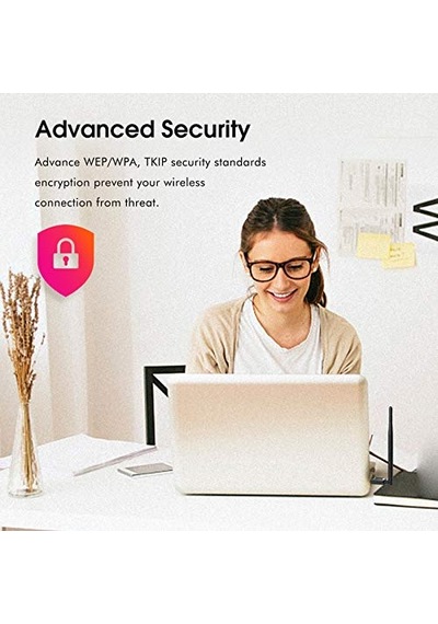 Pc İçin Usb Wifi Adaptörü, Masaüstü Dongle High Gain 6dbi Anten Desteği, Masaüstü Dizüstü Bilgisayar Desteği,