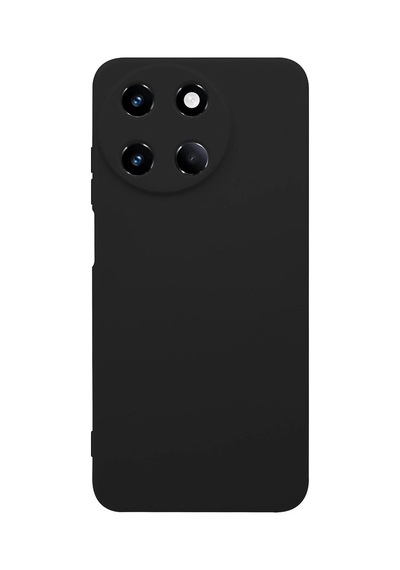 Realme 11 4g Uyumlu İçi Kadife Kaplamalı Silikon Kılıf Airline Serisi Siyah