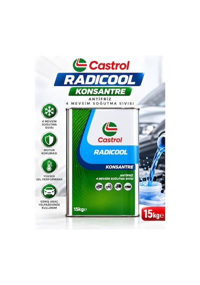 Castrol Radicool 15 Kg Konsantre Antifriz 4 Mevsim Motor Soğutma Sıvısı