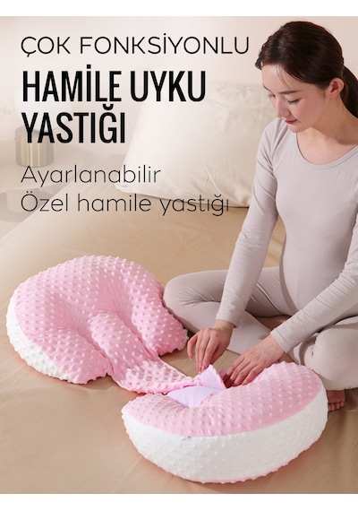 Ortopedik Hamile Uyku Ve Destek Yastığı - Çok Fonksiyonlu Ayarlanabilir Anne Bebek Emzirme Yastığı