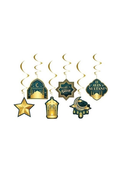 6'lı Hoşgeldin Ya Şehri Ramazan 11 Ayın Sultanı Temalı Sarkıt Tavan Süs