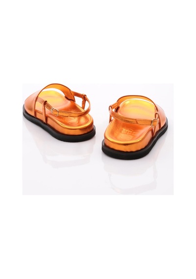 Dgn 3015 Kadin Kalin Bantli Sandalet 3015-2261-R13813 Turuncu