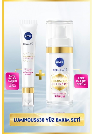 Nivea Luminous 630 Leke Karşıtı Serum 30 ML + Koyu Halka Karşıtı Göz Kremi 15 ML