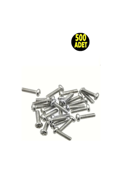 500 Adet M4 X 20mm Yıldız Silindir Başlı Dayanıklı Çiko Kaplama Ysb Metrik Vida - Montaj Vidası Diğer