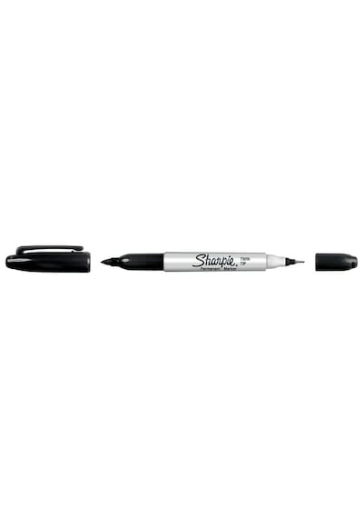 Sharpie Twin Çift Uçlu Permanent Markör Kalem Siyah S0811100 Siyah
