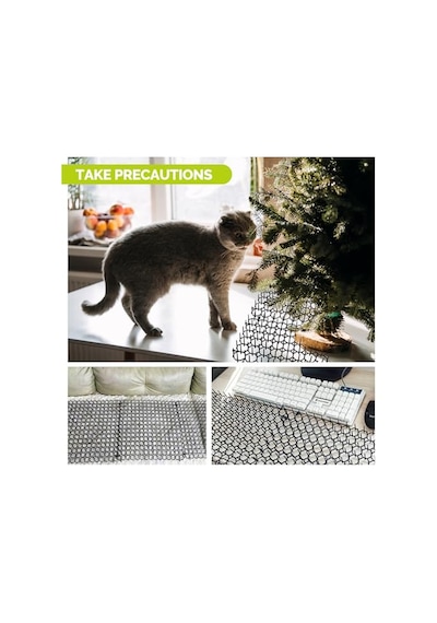 12 Adet Kedilere Karşı Dikenli Kafes, 20 X 15 Cm, Kedi Kovucu Mat, Dikenli Izgara, Kedi Kovucu Mat, Kedi Koruma Matı, Sivri Uçlu, Evcil Hayvan Kovucu Mat, Vahşi Hayvanlar İçin