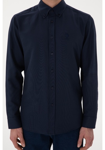 U.S. Polo Assn. U.s. Polo Assn. Erkek Uzun Kollu Regular Gömlek 2084126 Lacivert