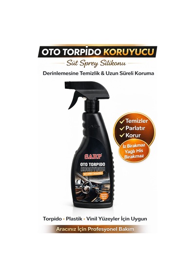 Sarp Torpido Bakım Sütü Oto Torpido Temizleyici Araba Parlatıcı Koruyucu Sprey 500ml