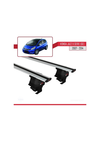 Honda Jazz Iı Serie / Fit Ge 2007-2014 Arası İle Uyumlu Ace-4 Ara Atkı Tavan Barı Gri