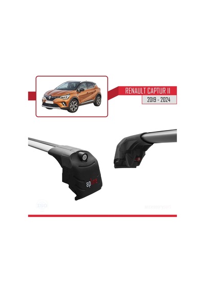 Renault Captur Iı 2019 Ve Sonrası İle Uyumlu Ace-2 Ara Atkı Tavan Barı Gri