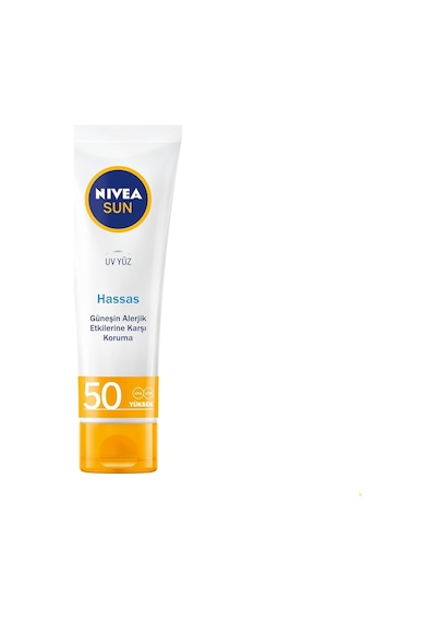 Sun Spf 50 Hassas Yatıştıran Nemlendirici Güneş Yüz Kremi 50 Ml, Çok Yüksek Güneş Koruyucu,güneş Alerjisine Karşı Koruma,yağsız Cilt Hissi