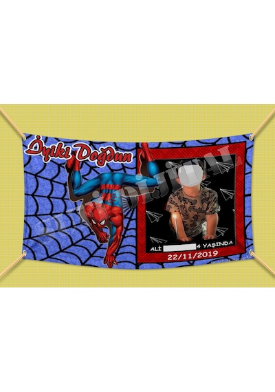 Spiderman Doğum Günü Afişi (340768376)