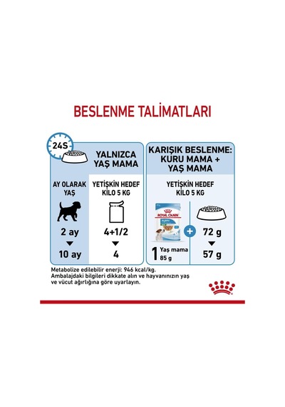 Mini Puppy Köpek Maması, Yavru Köpek, 12 X 85 G