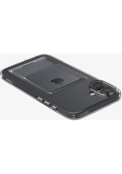 Apple Uyumlu iPhone 16 Plus Kılıf Crystal Slot Crystal Clear - Acs08083