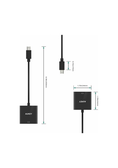 Mini Displayport To Displayport Adaptör Cb-v8, Mini Displayport Çıkışlı Cihazlar İçin Displayport Girişli Monitör Bağlantı Adaptörü Aukey Cb-v8