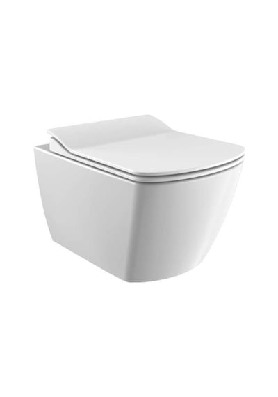Creavit Elegant Rim-off Asma Klozet + Yavaş Kapanır Kapak + VitrA Gömme Rezervuar Set