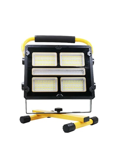 Solar Ve Usb Şarjlı Güçlü Led Çalışma Lambası Ayarlanabilir Açılı Kamp Feneri Siyah