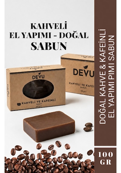 El Yapımı Doğal Sabun Kahve Özlü Doğal Kahveli Sabun