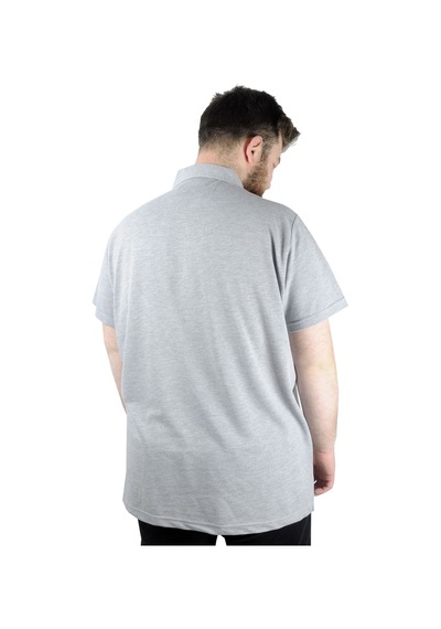 Mode Xl Erkek T Shirt Polo Skull 22304 Gri Melanj 001