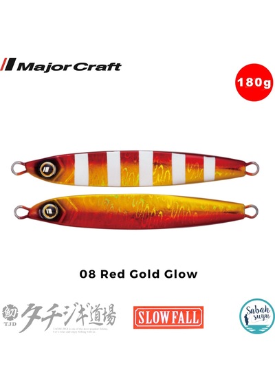 Major Craft Jigpara Tjd-slow 180gr 08 Red Gold Glow