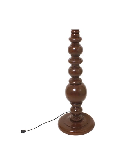 Klasik Vintage Ahşap Lambader Ayak Koyu Kahve Meşe Rengi 140cm La55786 Diğer