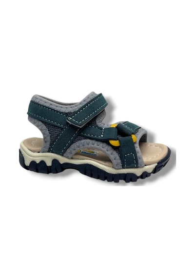 Arzen Bebe 225-26 Cırtlı Anatomik Erkek Bebek Sandalet Petrol Gri 19-21