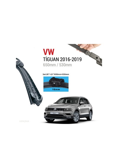 Vw Tiguan Silecek Takımı 2016-2019