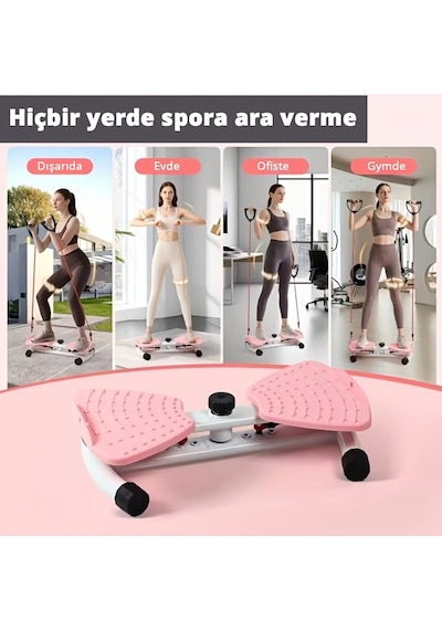 Direnç Ayarlı Twist Ev Tipi Denge Egzersiz Aleti Kaymaz Bel Karın & Direnç Lastiği