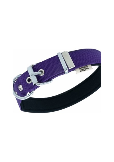 Doggie Konfor Dokuma Çivili Boyun Tasması Mor 2.5 x 42-50 CM