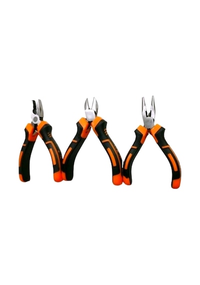 5 Li Set Mini Pense Seti Yan Keski Kargaburun Düz Ve Yıldız Torna