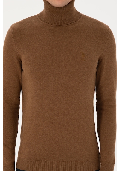 U.s. Polo Assn. Erkek Haki Melanj Kazak /triko 50307760-vr125 Hakı Melanj