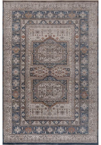 Gabardin Halı 7/24 Serisi 1481 Mavi Salon Oturma Yatak Odası Halısı Mavi