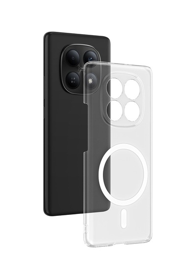 Vendas Xiaomi Redmi Note 15 4g Kamera Korumalı M-safe Şarj Özellikli Şeffaf Zore London Sert Pc Kapak Şeffaf