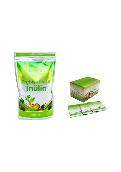 Fibrelle Prebiyotik Lif Inülin 1 Kg + 30 Şase Fiber Prebiyotik