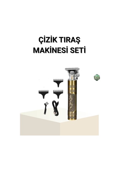 Ceylan Adam T Bıçaklı Profesyonel Çizik Tıraş Makinesi Seti 120 Dakika Kullanım, Şarjlı & Kablolu