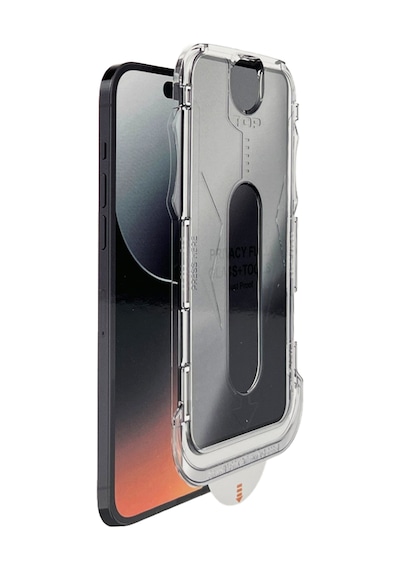 Apple Uyumlu iPhone 12 Pro Max Kolay Uygulama Aparatlı Dust Proof Temperli Cam Ekran Koruyucu Siyah