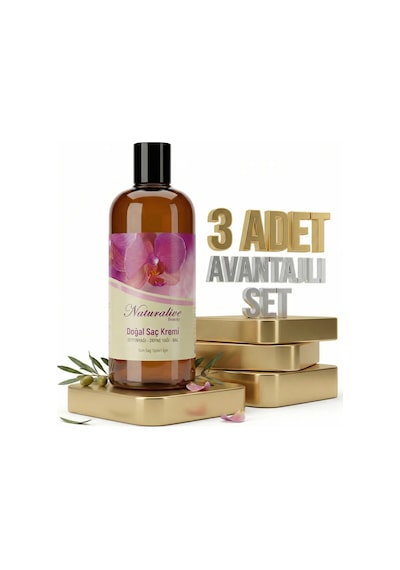 Naturalive Doğal Saç Kremi 3x500 Ml