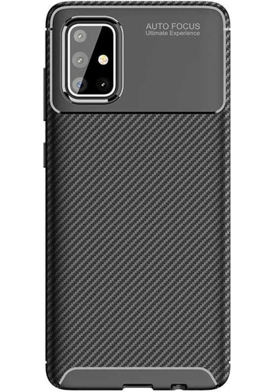 Samsung Uyumlu Galaxy A71 Kılıf Zore Negro Silikon Kapak-Siyah