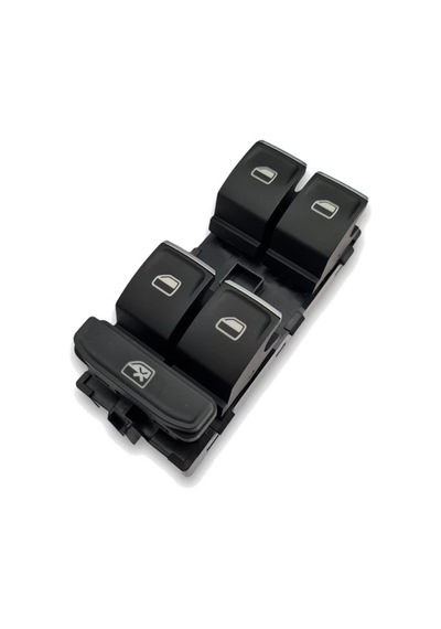 Vw Polo 2018-2022 Sol Cam Düğme Seti Krom Uç Kırmızı 5G0959857G