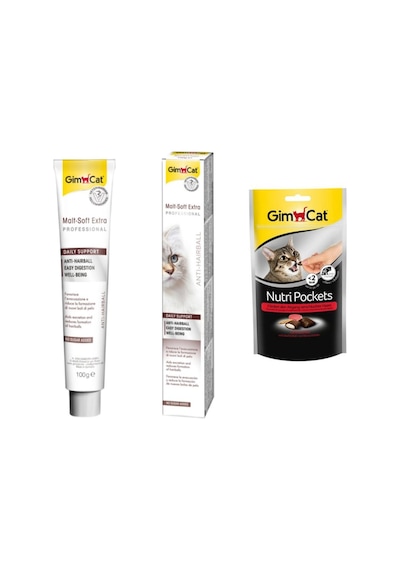 Gimcat Soft Extra Kedi Malt 100 G + Gimcat Nutripockets Kedi Ödülü 60 G