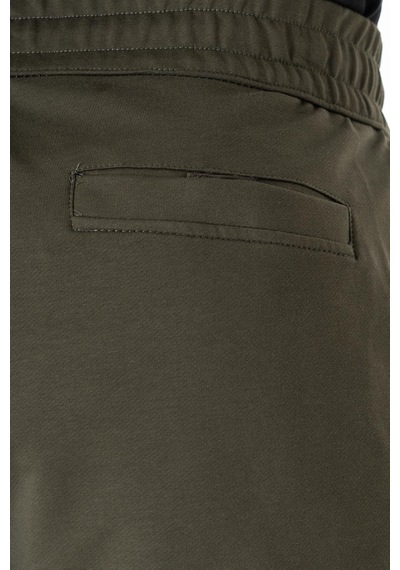 Maraton Sportswear Oversize Erkek Ribana Paça Basic Haki Eşofman Altı 22396-haki Haki